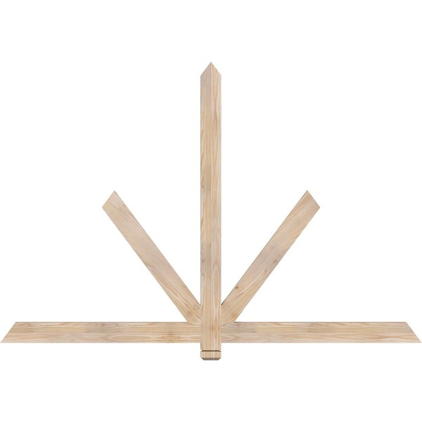 Ekena Millwork Kennewick Smooth Timber Gable Bracket, Douglas Fir, 72"W x 48"H x 1 1/2"D x 3 1/2"F, 16/12 Pitch GBW072X48X0204KEN00SDF - main